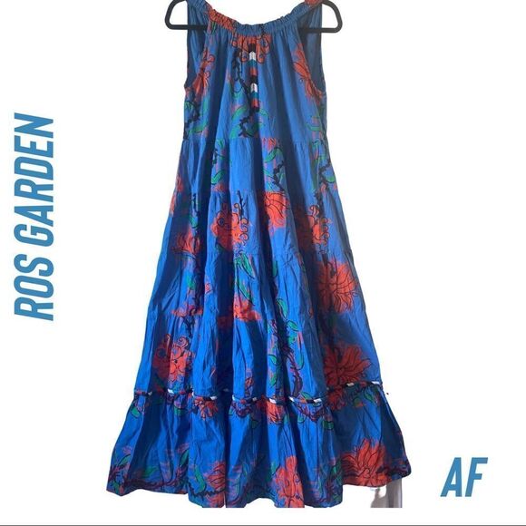 ANTHROPOLOGIE BY RO’S GARDEN VALLEY HALTER TOP MAXI DRESS NEW XS - Picture 5 of 11